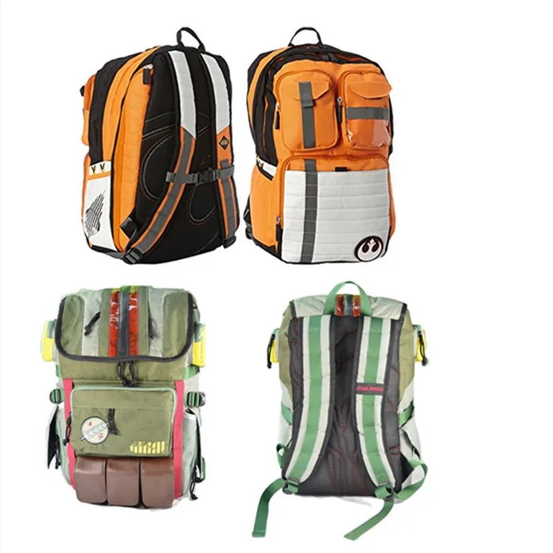 

Сумка Boba Fett для косплея, оранжевый рюкзак для ноутбука с логотипом Rebel Alliance, школьная дорожная уличная сумка на плечо, подарки