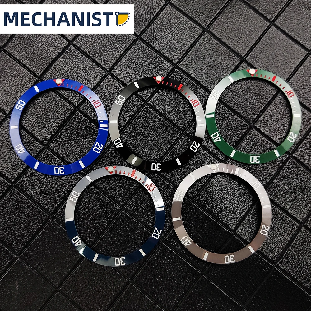 

Mechanic watch accessories 38mm ceramic bezel new SUB red graduated case insert ring inner diameter 30.5 fits 40mm case