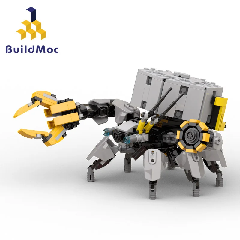 

MOC Mini Horizon Mecha Shell Walker Building Blocks Set Zero Dawn West Scrapper Thunder Monster Bricks Toy For Children Kid Gift