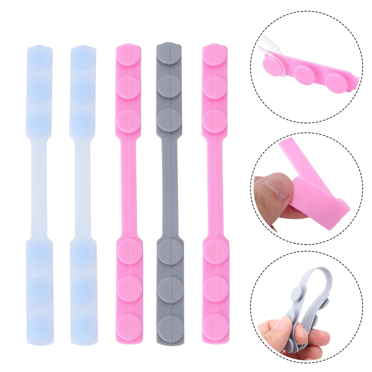 

Hook Earextension Buckle Adjustable Protector Facial Extention Cordstrap Grips Siliconea Anti Belt Extending As Rope K Extender