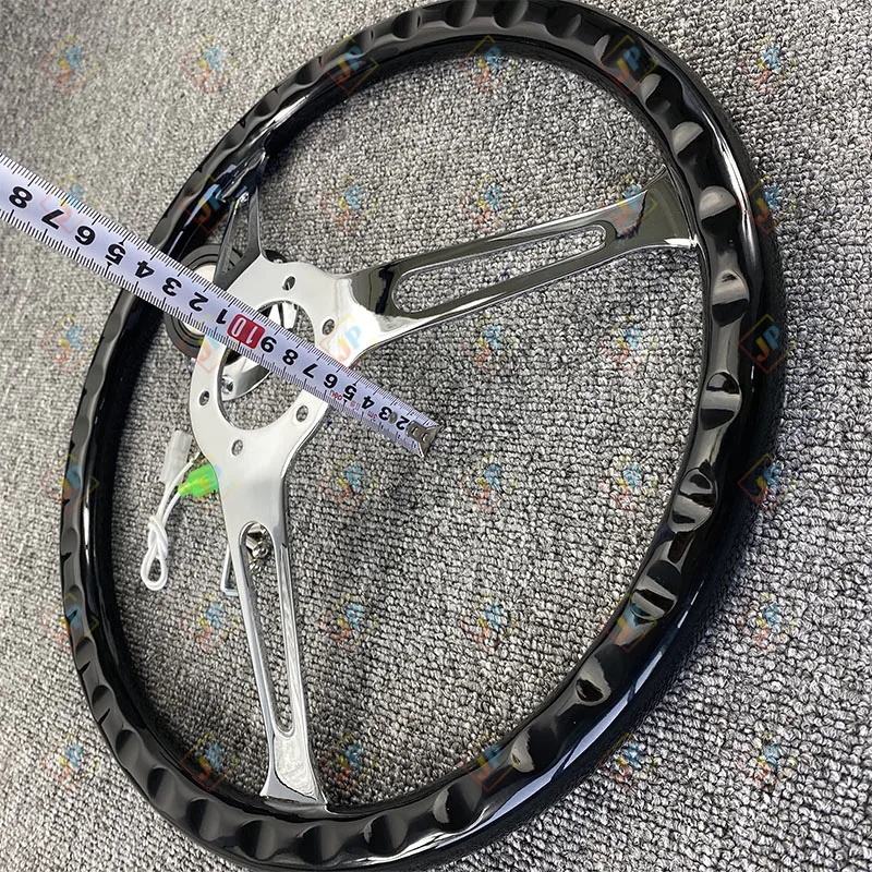 Классическое Автомобильное рулевое колесо JDM 15 дюймов из черной древесины в