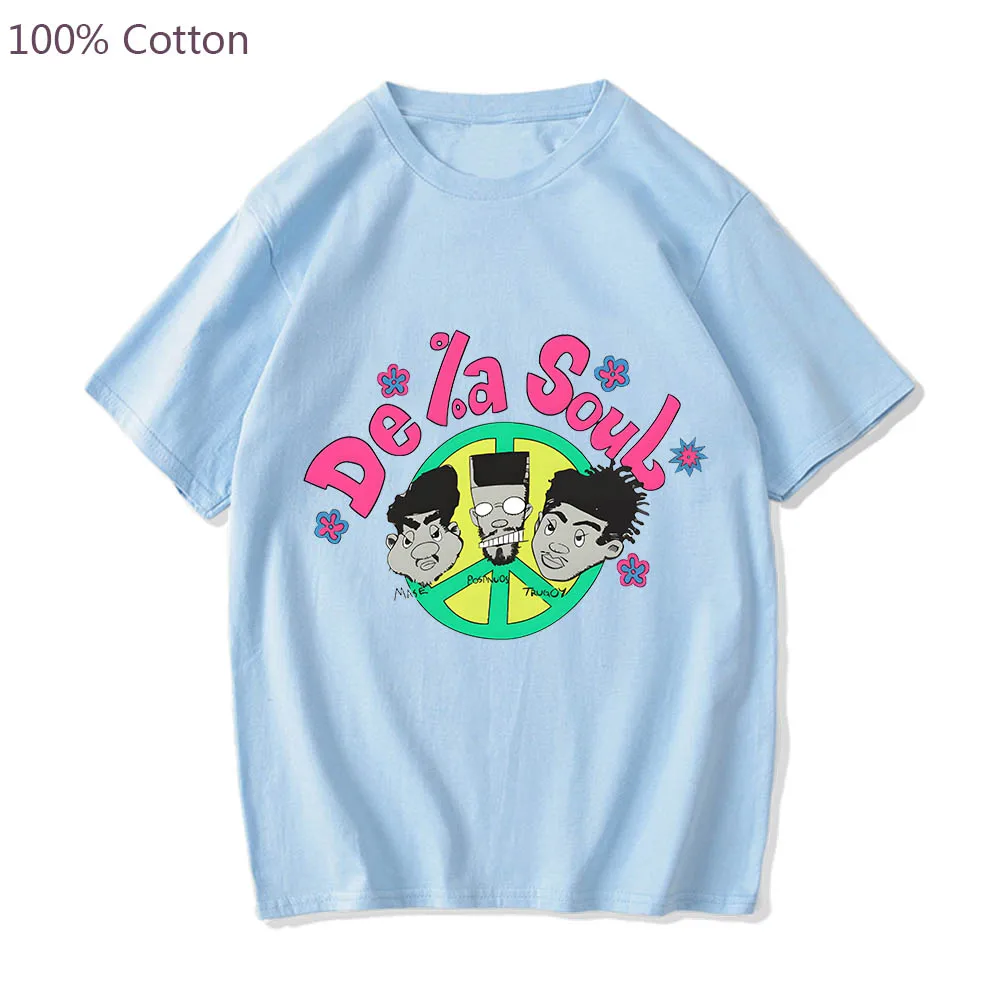 

De La Soul Short Sleeve Fashion T-shirts Cute Anime Tshirt Cartoon Men/women 100% Cotton High Street Printed Regular Fit T Shirt