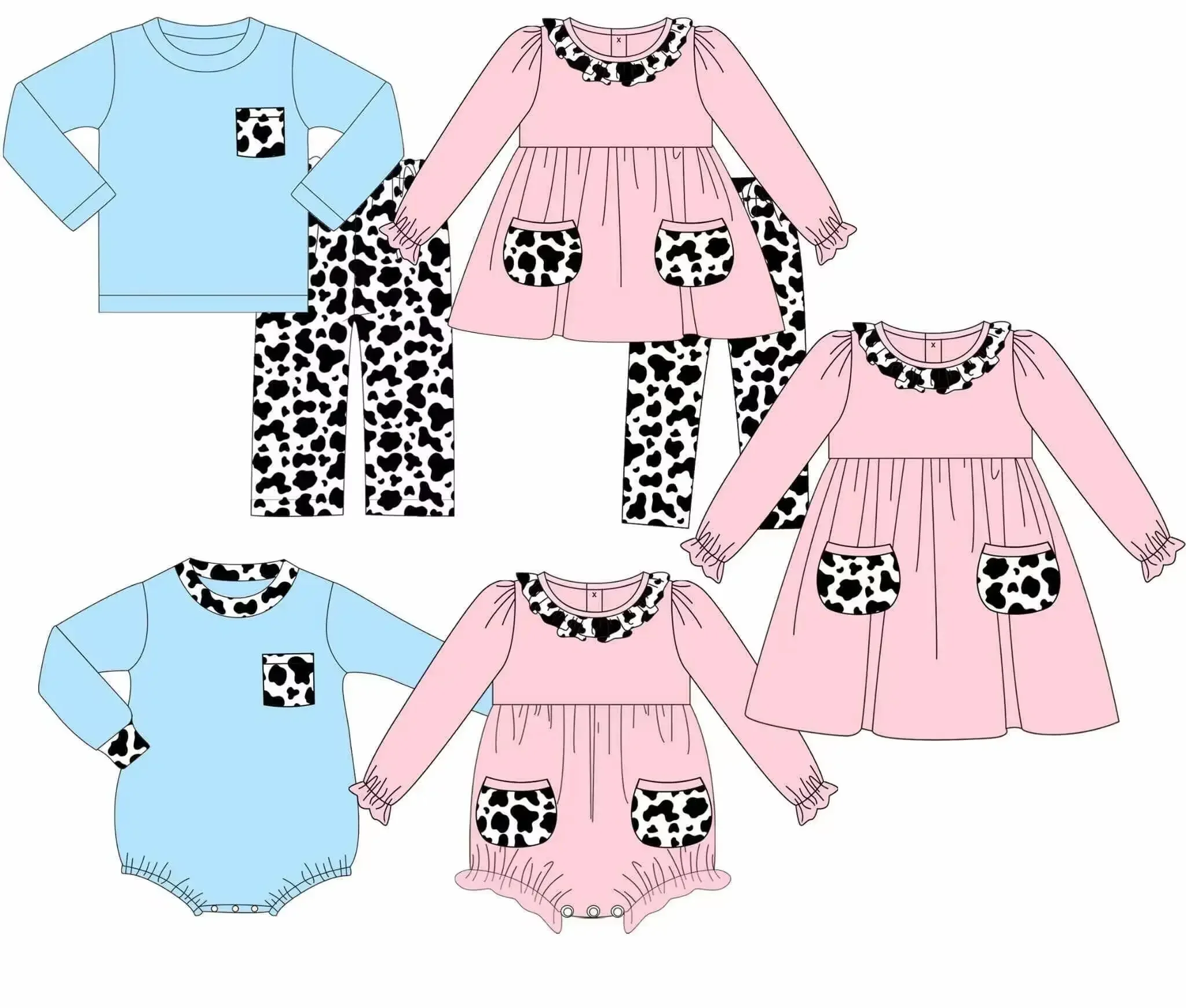 Новинка осенняя одежда для малышей из молочного шелка костюм девочек с длинным