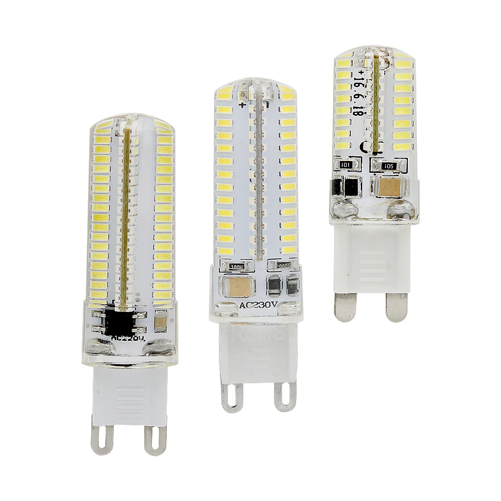 

6 Вт 9 Вт 12 Вт G9 светодиодный светильник AC 220 В SMD 3014 кукурузная лампа Lamparas 64 104 152 Светодиодный точечный светильник заменить 20 Вт 30 Вт 40 Вт галог...