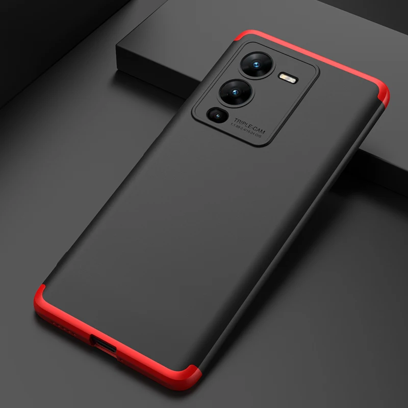 

GKK Ультратонкий матовый ударопрочный чехол для Vivo V25 Pro Y16 чехол 3 в 1 пластиковый жесткий защитный чехол для Vivo Y21 V21E 4G 5G чехол
