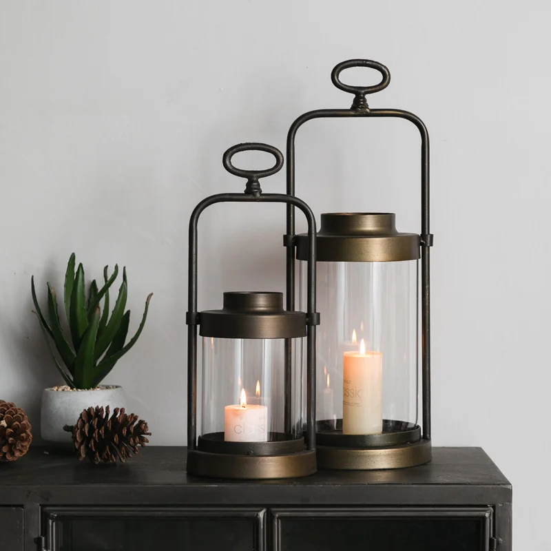 Retro Pendulum Candle Stand Handle Design Candle Lamp