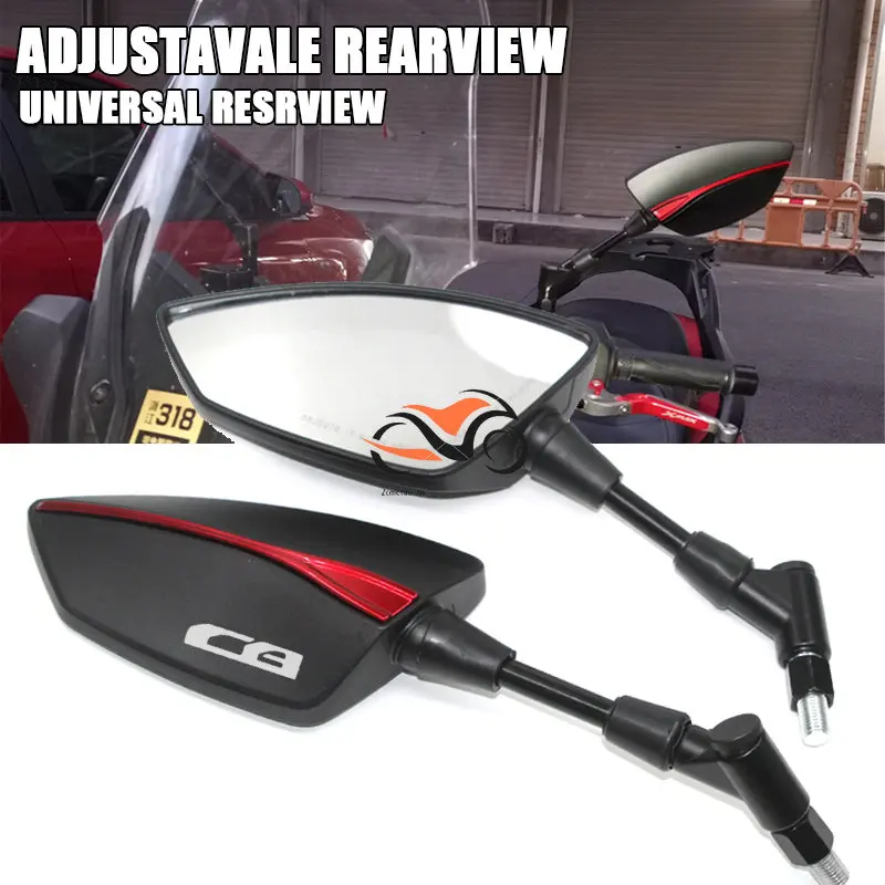 

For Honda CB125R CB150R CB190R CB250R CB300R CB400 CB500X CB500R CB Motorcycle Adjustabale Side Rearview Mirrors Rearvie