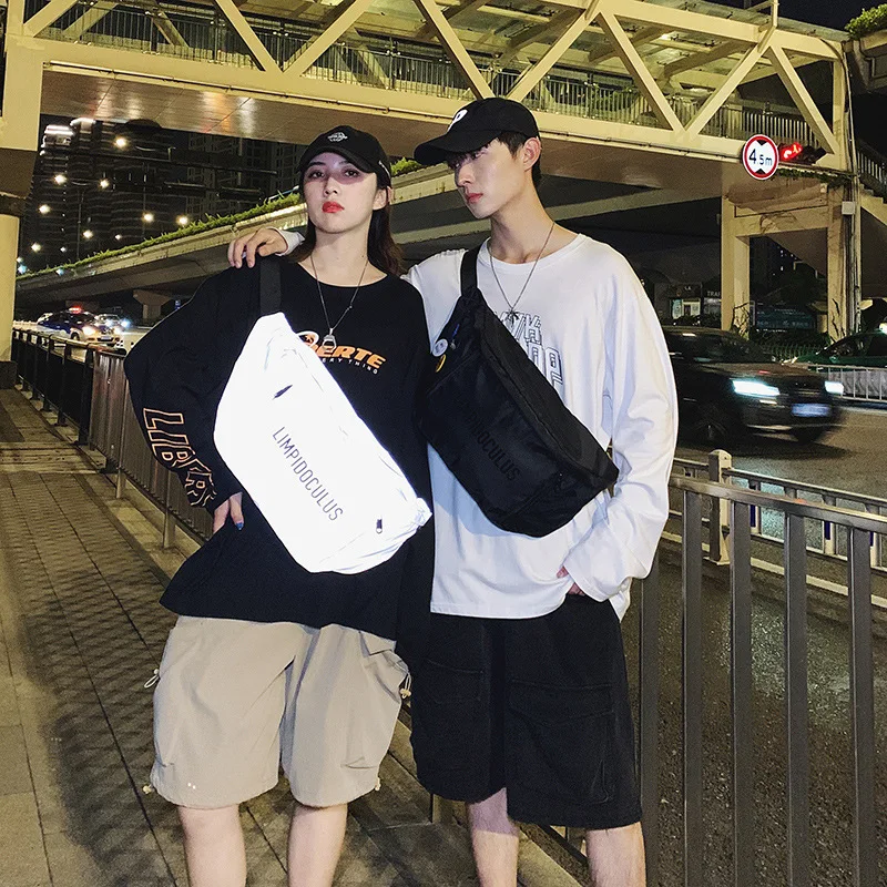 

New Men's Chest Bag Waterproof Oxford Cloth Sports Messenger Bag Large Space Multi-Functional Men and Women Student Waist Bag