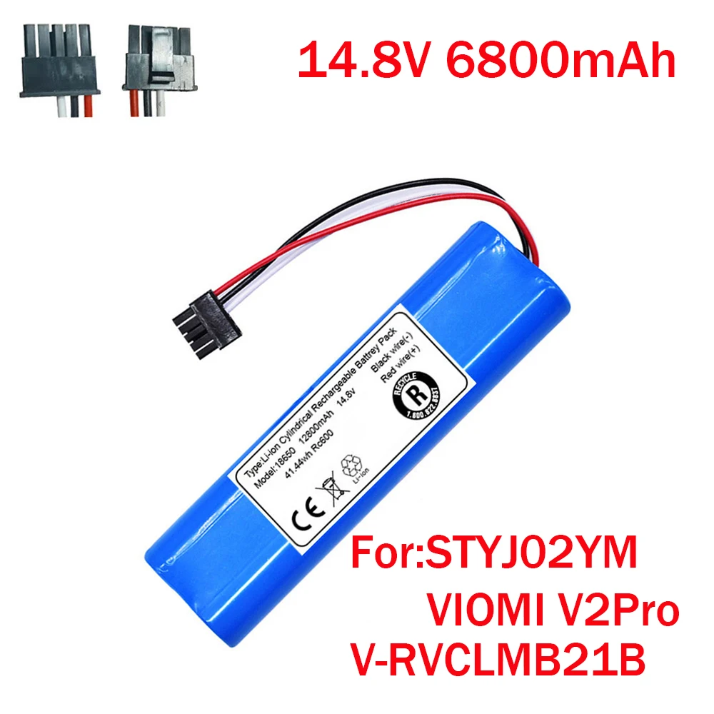 

14.8V 4800mAh 100% New Original Battery Pack for VIOMI V2Pro V-RVCLMB21B STYJ02YM Robot Vacuum Cleaner