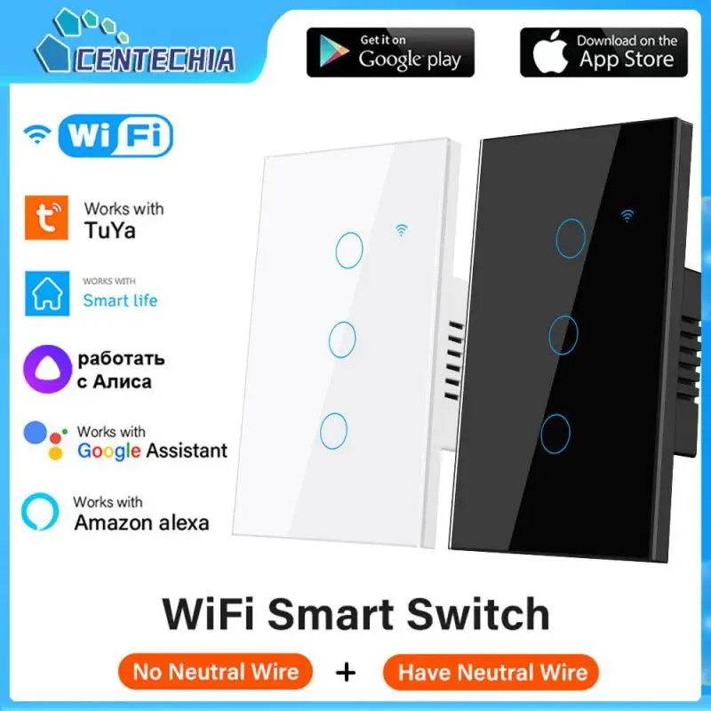 

Smart Light Neutral Wire/no Neutral Wire Support Alexa Google Home Smart Switch Home Appliance Multi-function App Control