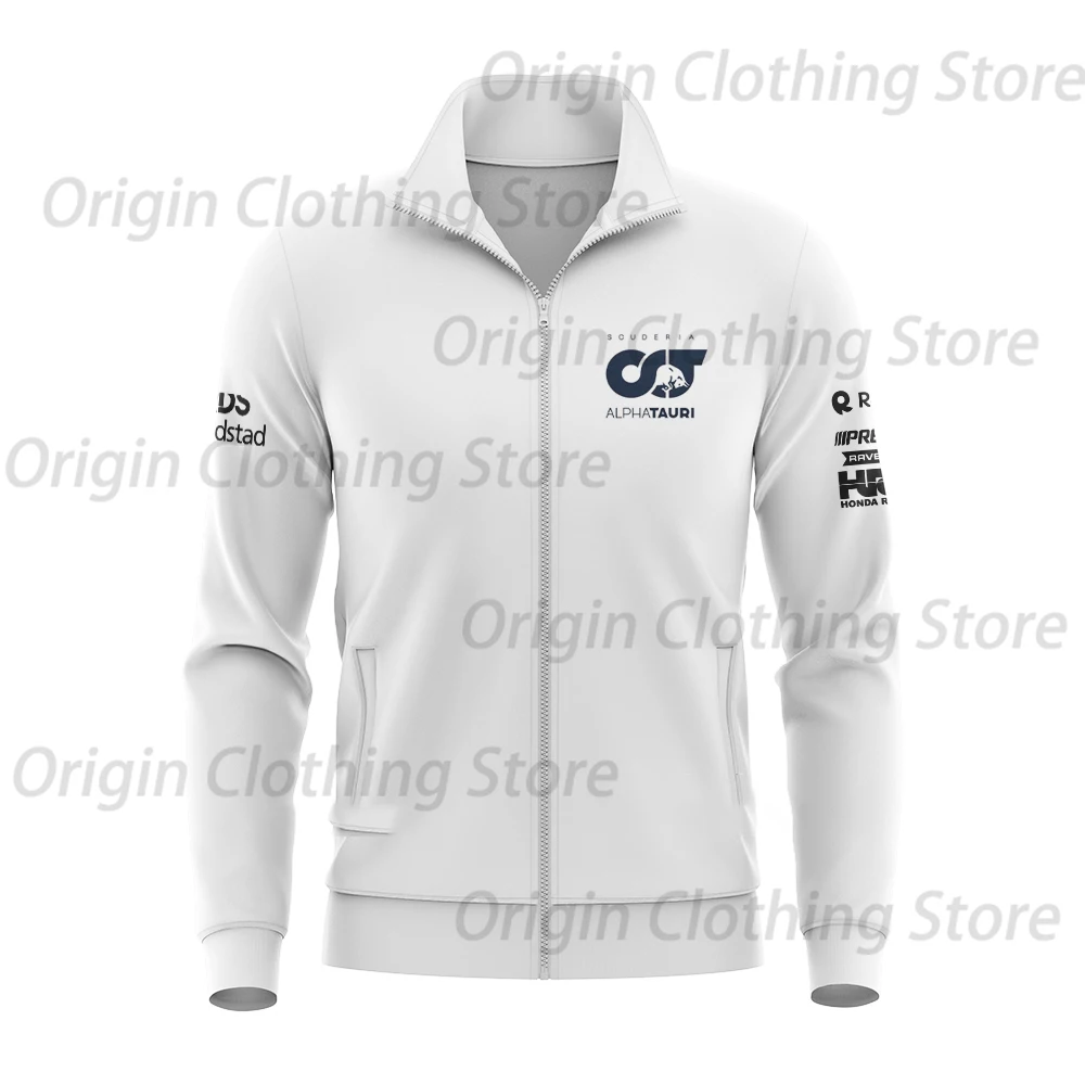 

Коллекция 2023 года, куртка Scuderia Alpha Tauri Team Formula One на молнии, Униформа команды, гоночная Джерси F1, мотоциклетная толстовка, велосипедная рубашка, мужская рубашка
