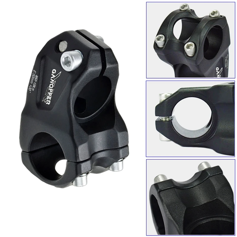 

GANOPPER 30 Degree Bicycle Handlebar Stem Riser XC AM Mountain Road Bike Tiltable Stem Tube 31.8X28.6Mm Cycling Parts