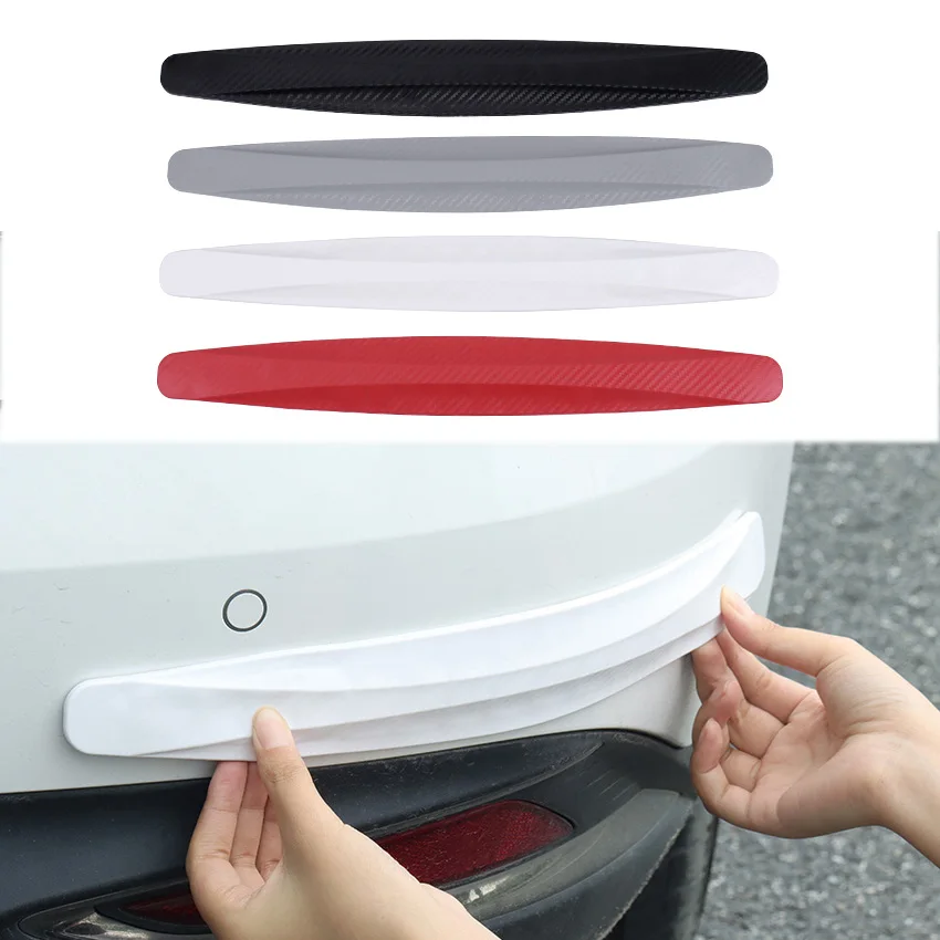 

2pcs Car Bumper Protector Strip Guard Corner Protection Strips Scratch Protector Styling Mouldings Anti-collision Exterior Parts