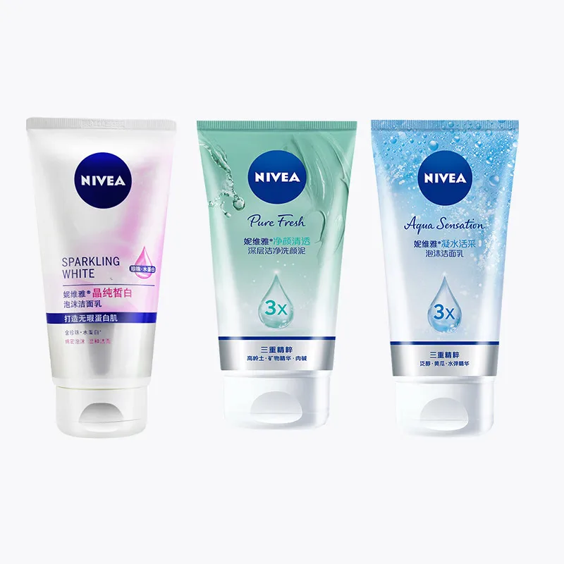 Nivea Facial Cleanser Hyaluronic Acid Nicotinamide Rich Foaming Moisturizing Skin Care Oil-Control Washing Product 150g
