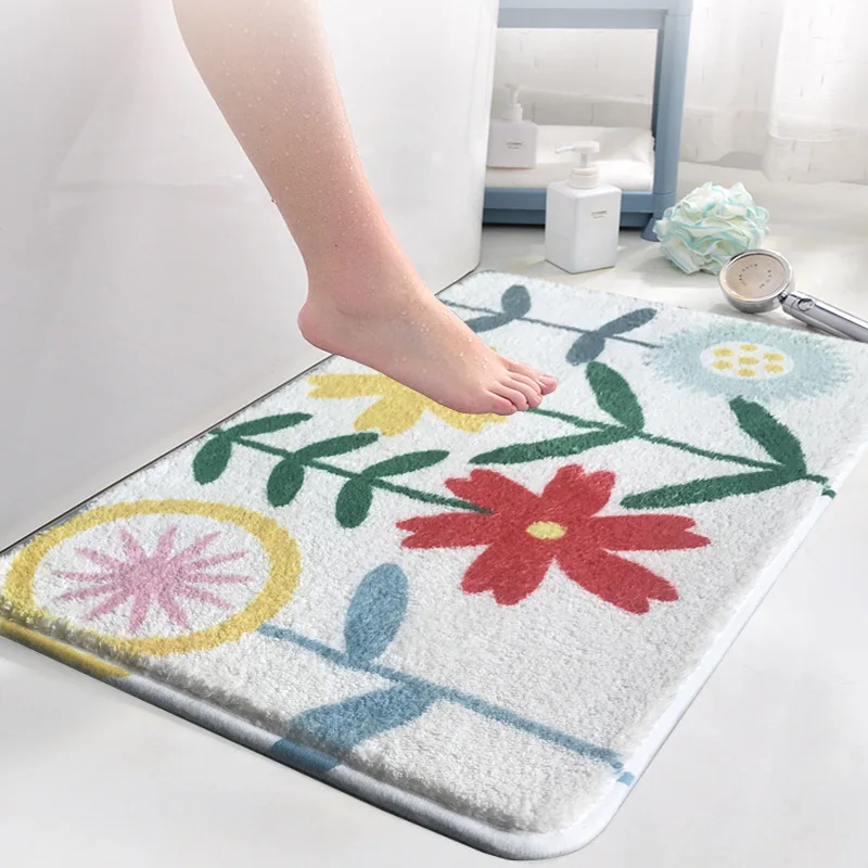 

Non-Slip Bath Mat INS Style Doormat Absorbent Carpets Entrance Mats Balcony Porch Area Rugs Living Room Bathroom alfombra baño