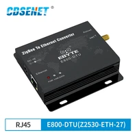 cc2530 zigbee ethernet wireless data transceiver module 27dbm tcpudp transmitter and receiver cdsenet e800 dtuz2530 eth 27