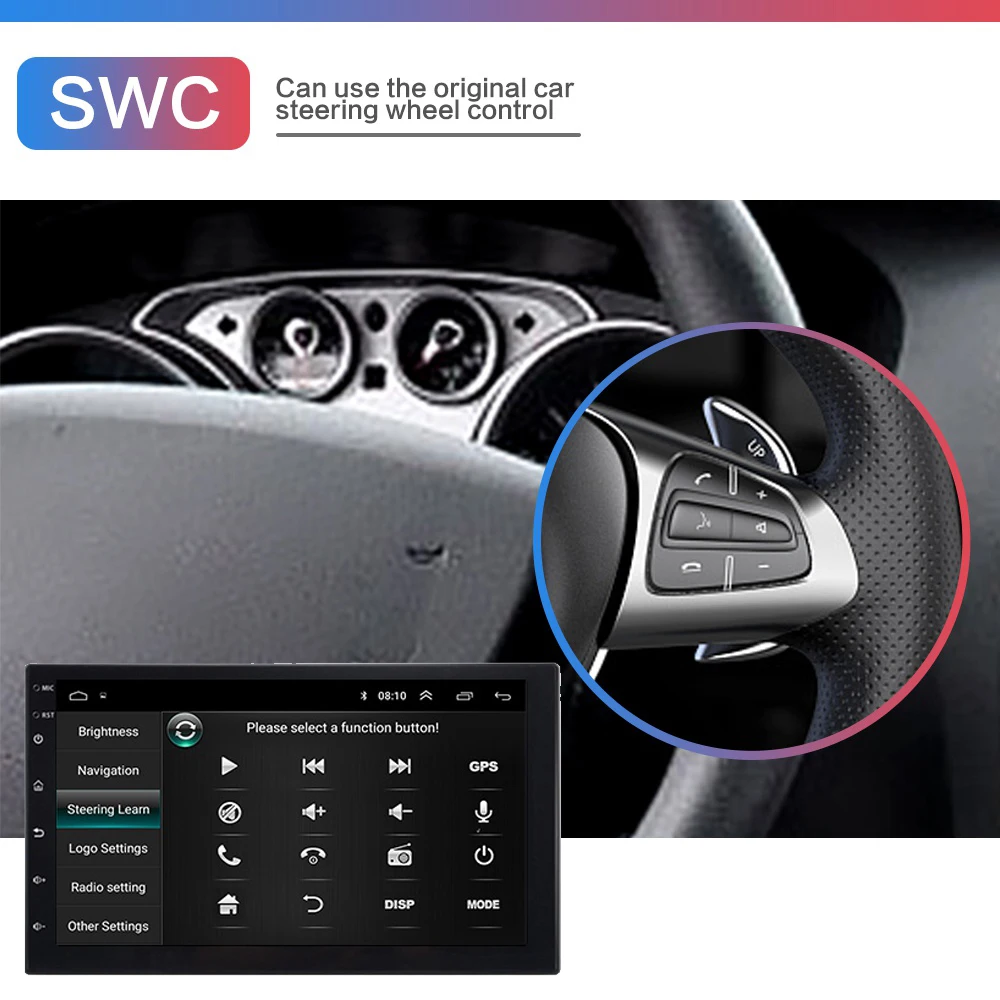 Автомагнитола 2 DIN Android CarPlay GPS мультимедийный плеер для Toyota Corolla 2003 2004 2005 2006 BYD F3 IPS
