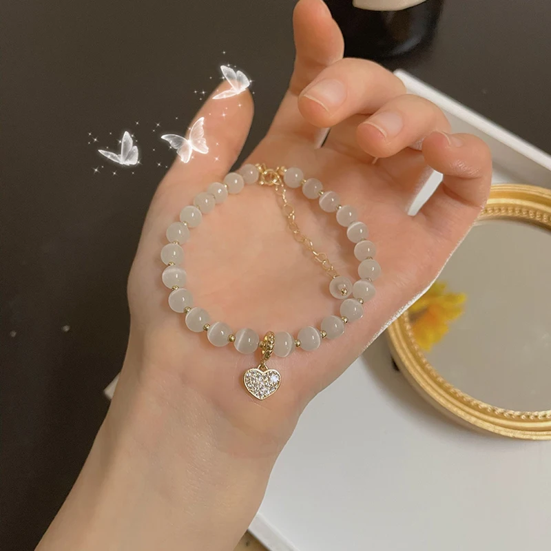 Купи New 925 Sterling Silver Round Bead Bracelet Zirconia Shiny Love Bracelet Party Gift Fashion Women Jewelry Free Shipping за 205 рублей в магазине AliExpress