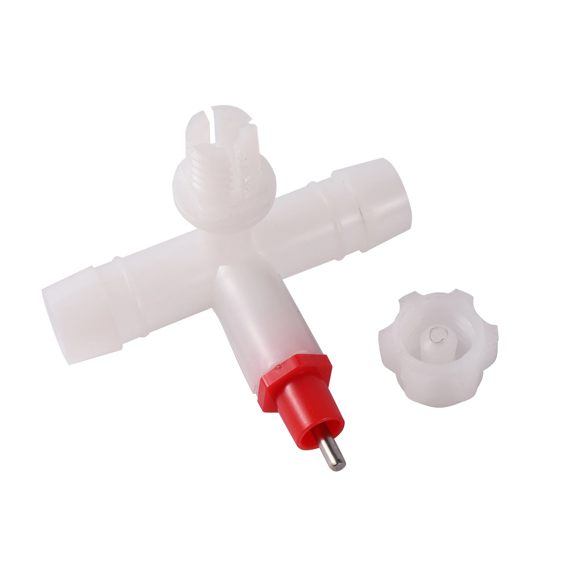 

100 pcs Chicken drinking nipple Waterer Tee drinking Pigeon Bird drinking fountain 360 Waterer