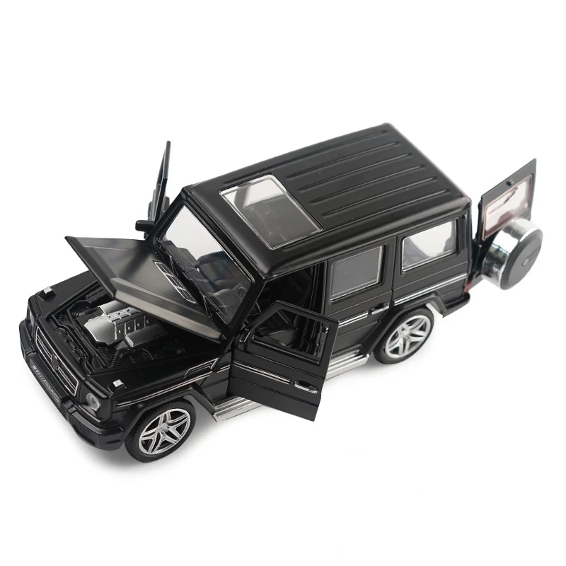 1:32 литая модель автомобиля из сплава внедорожника для детей задний звук свет