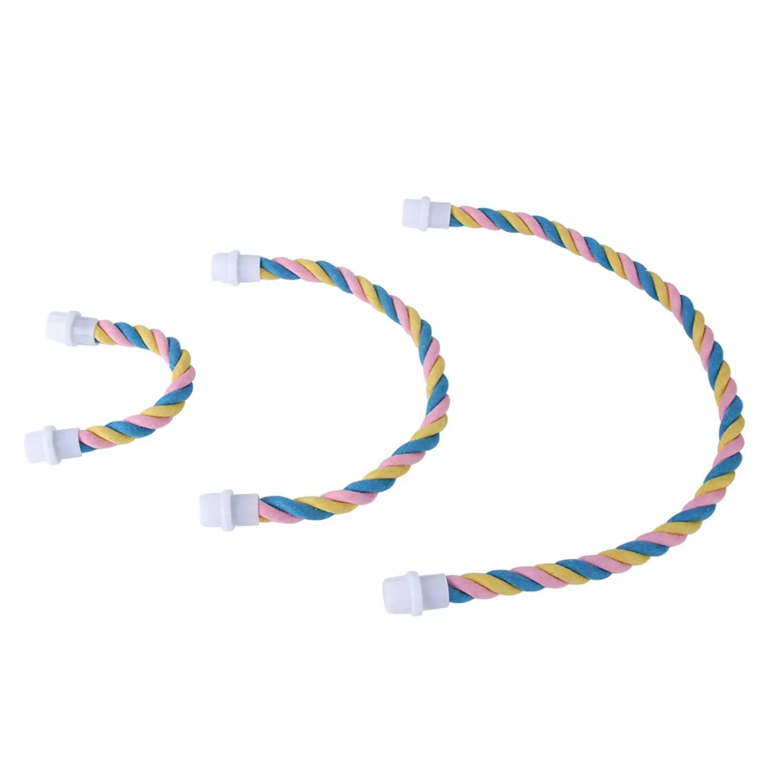 

Colorful Bird Rope Perch Hanging Stand Climbing Rope for Parrot Budgies Parakeets Cockatiels Lovebirds