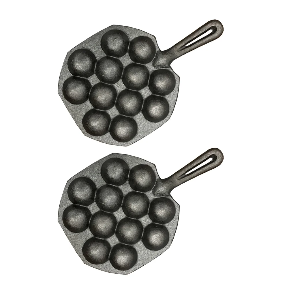 

2 Pcs Meatball Making Mold Non Stick Frying Pan Octopus Molds Snails Kitchen Baking Tray Iron Useful Escargot Plate Plates