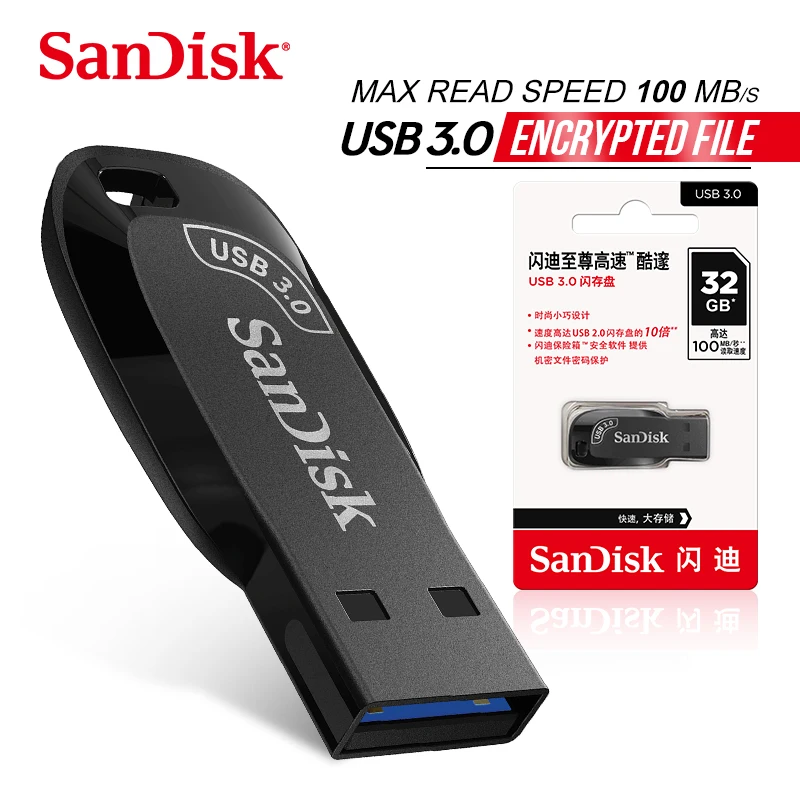

SanDisk USB Stick 3.0 Key USB Flash Drive 128GB 64GB 32GB Pen Drives Pendrive USB Pen Disk Flashdrive 256GB 512GB Memory for PC