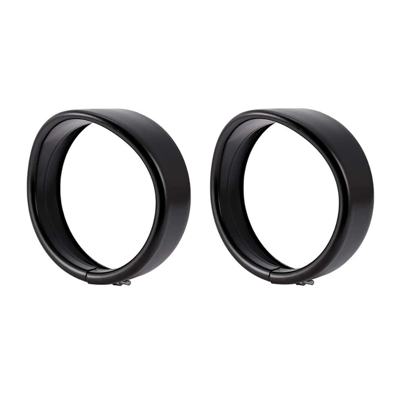 

4.5 Inch Motorcycle ABS Visor Style Turn Signal Trim Ring Cover For Touring Electra Glide Road