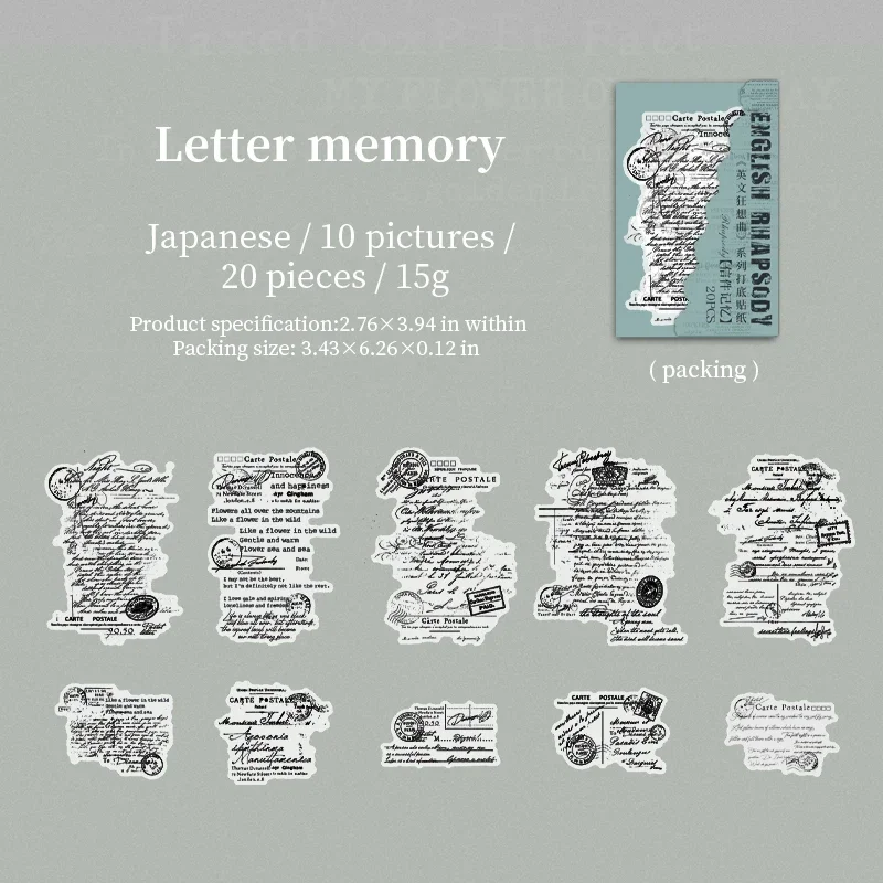 

Набор стикеров JIANWU English Rhapsody