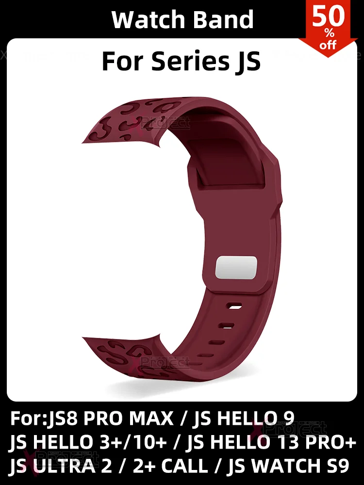 Силиконовый ремешок для смарт-часов JS8 PRO MAX JS Hello 9 10 13 Pro Plus ULTRA 2 Call S9