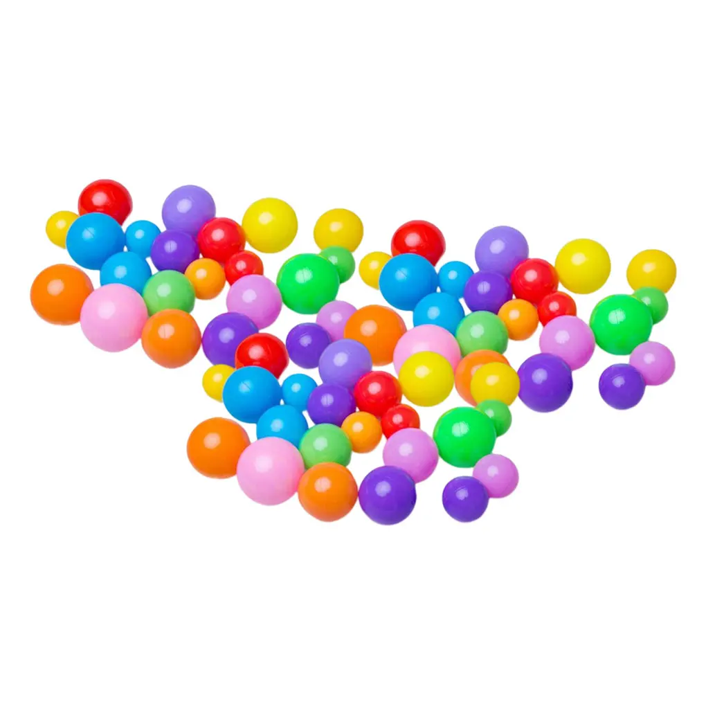 

50 Pieces Ocean Balls Props Home Pool Toys Set Household Interesting Bright Colors Ball Pit Playing Prop Sport Plaything
