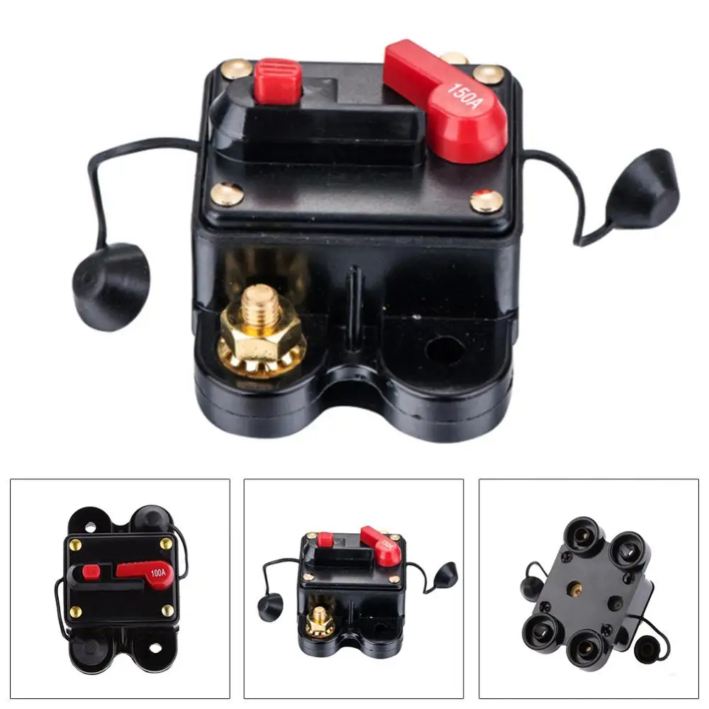 Автомобильный Морской Стерео Аудио встроенный предохранитель 80-300A AMP 12В-24В, замена предохранителя, автоматический выключатель, автомобильные аксессуары