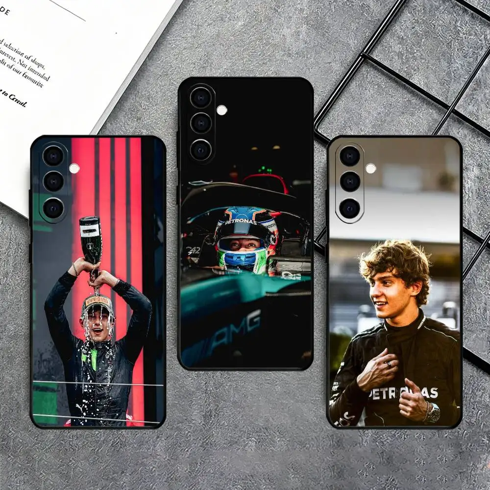Фото Чехол для телефона Driver K-Kimi A-Antonelli для Samsung Galaxy A73, A72, A71, A70, A53, A52, A51 и других моделей, мягкий черный чехол №1