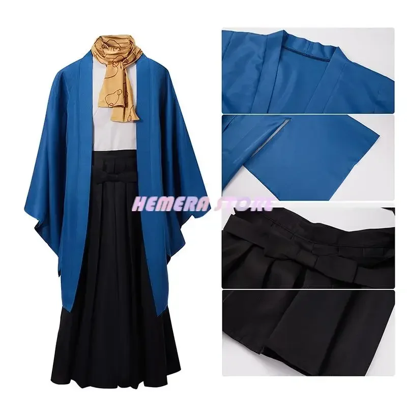 Костюмы для косплея Bungo Stray Dogs Fukuzawa Yukichi мужская униформа одежда парик