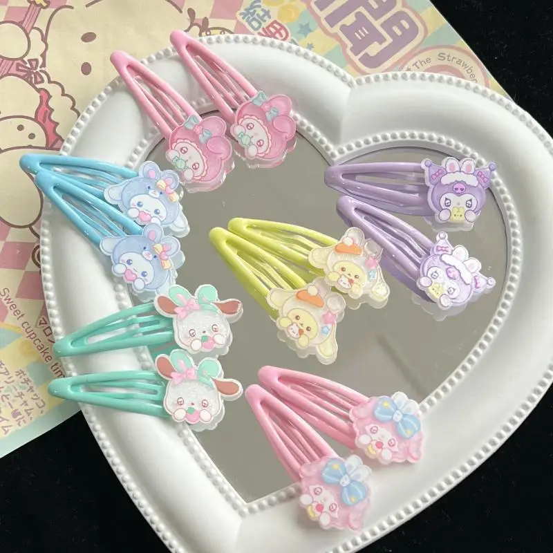

Новинка Sanrio Kawali Kuromi My Melody Cinnamoroll похватка pompurin шпилька для волос женский головной убор милые аниме игрушки подарок для девочек