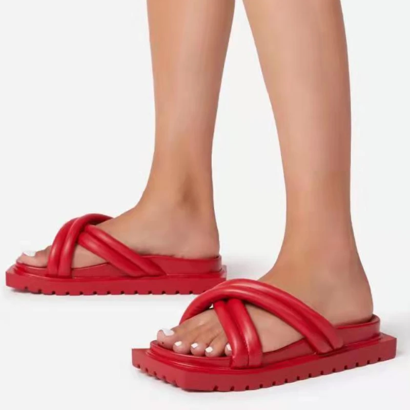 

Slippers Women 2022 New Autumn Fashion Wedges Casual Flip Flops Dress Platform Shallow Sport Slides Low Heels Sandals Designer