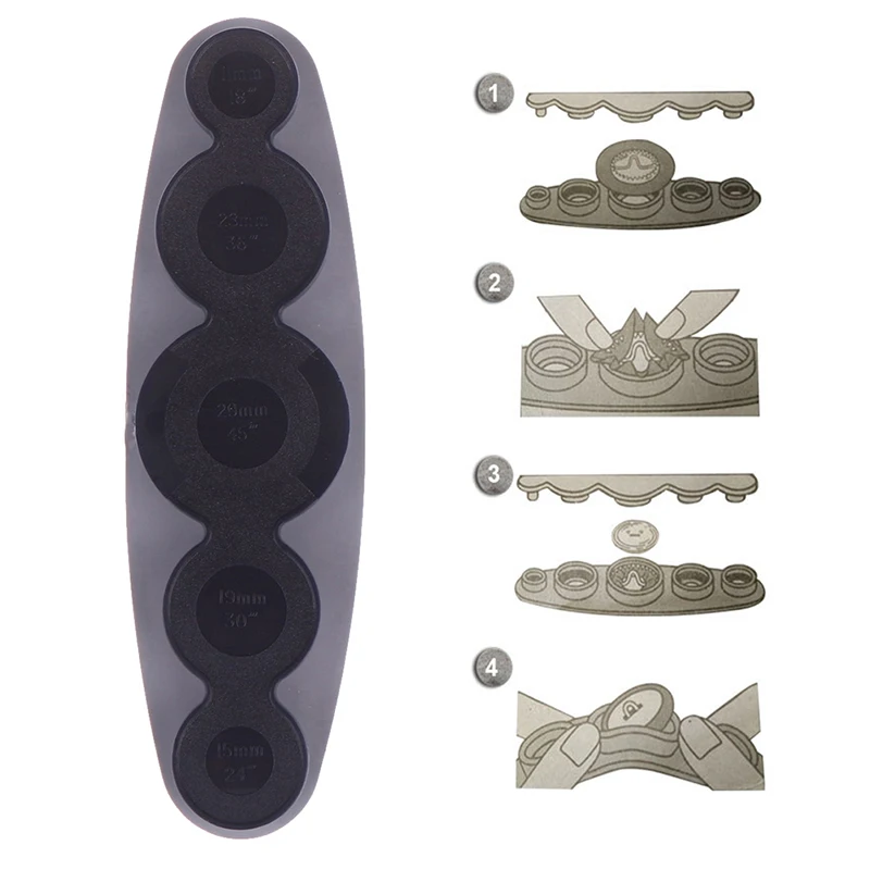 

1pc Universal Self Cover Button Making Press Tool For Button Sizes 11 15 19 23 29mm Sew Craft
