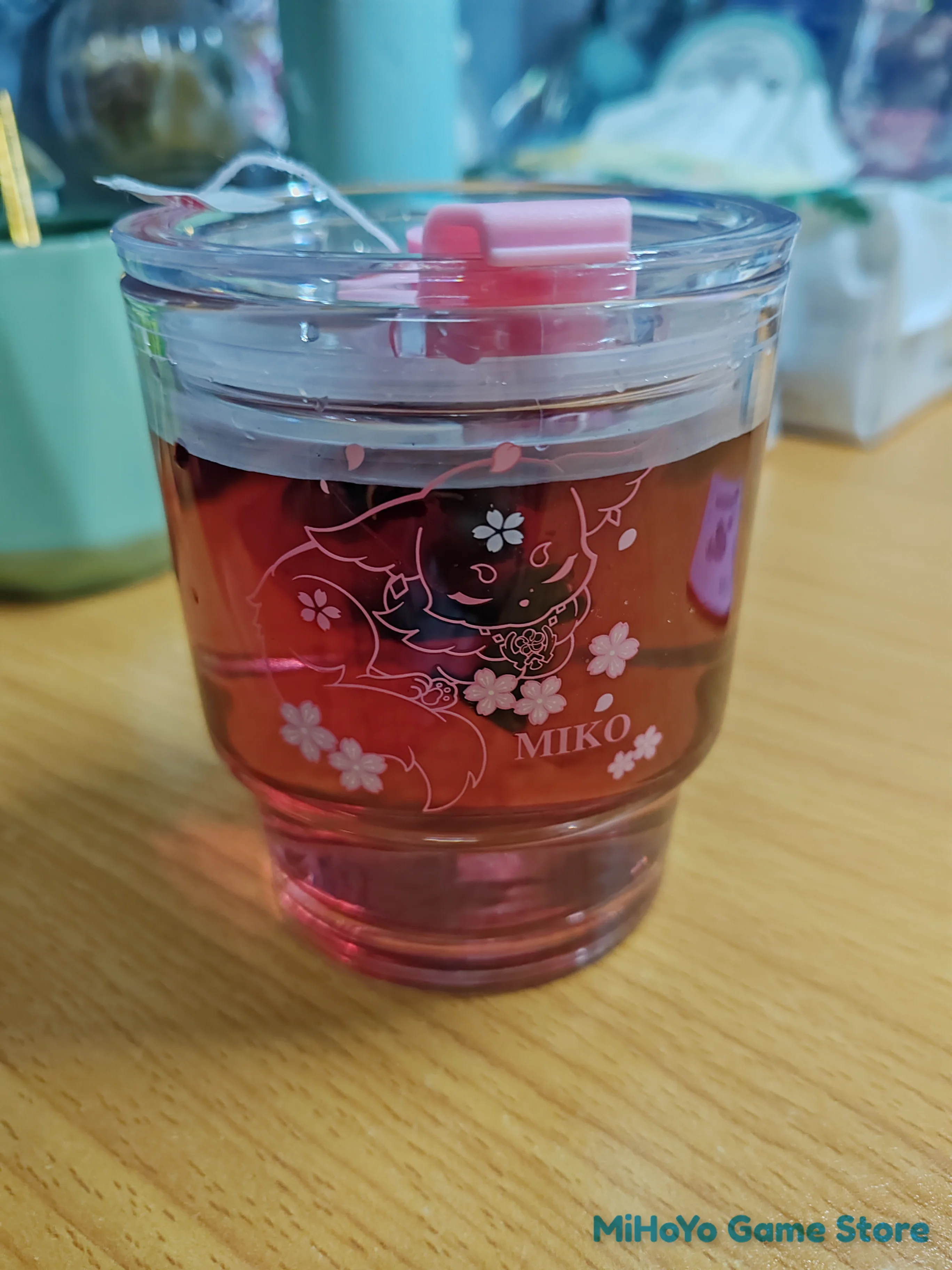 [Подлинный] MiHoYo стакан для воды официальная игра Genshin Impact Yae Miko стекло Doujin Cute
