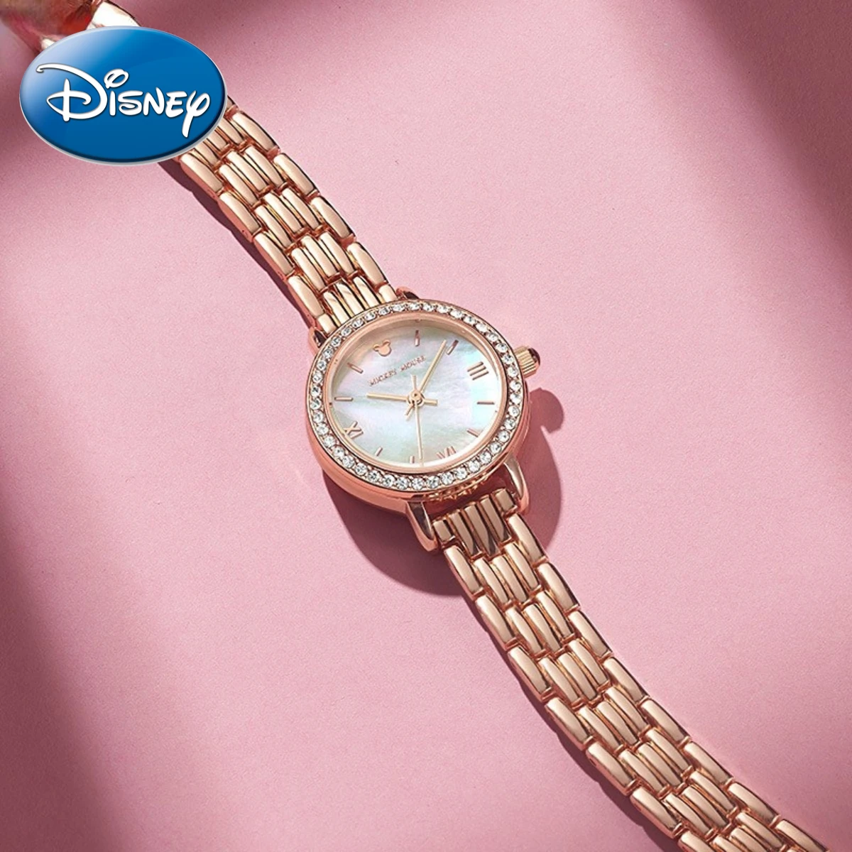 Часы наручные Disney женские роскошные маленькие водонепроницаемые кварцевые