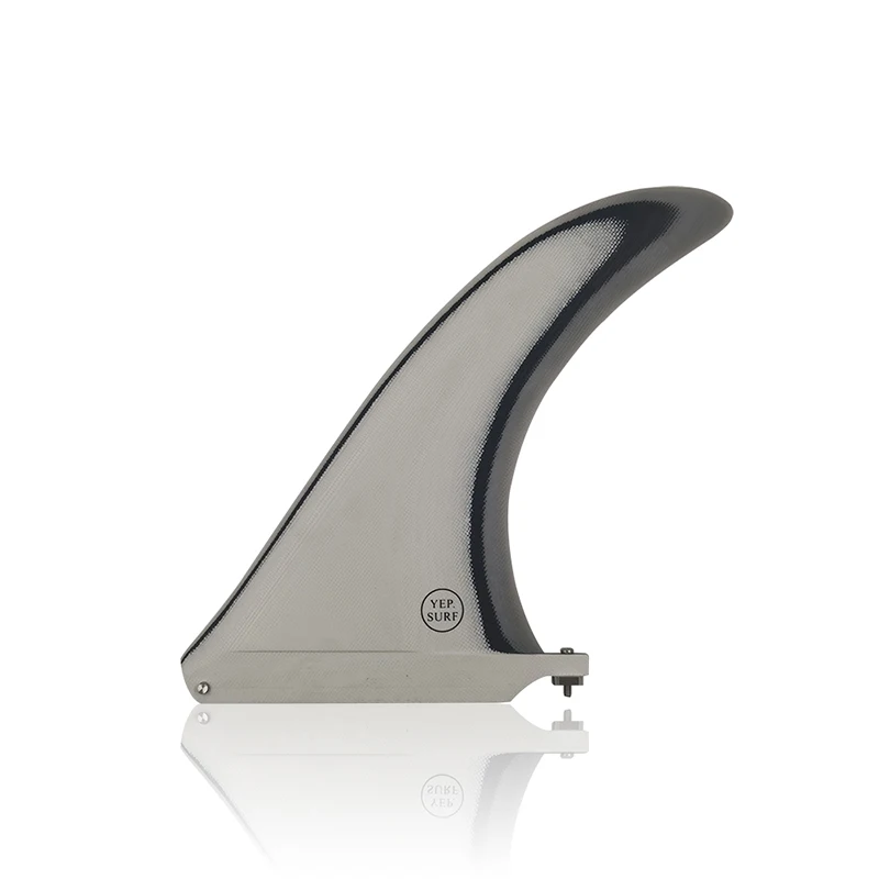 Ласты для доски серфинга один плавник 8 дюймов 9 белый стекловолоконный боковой