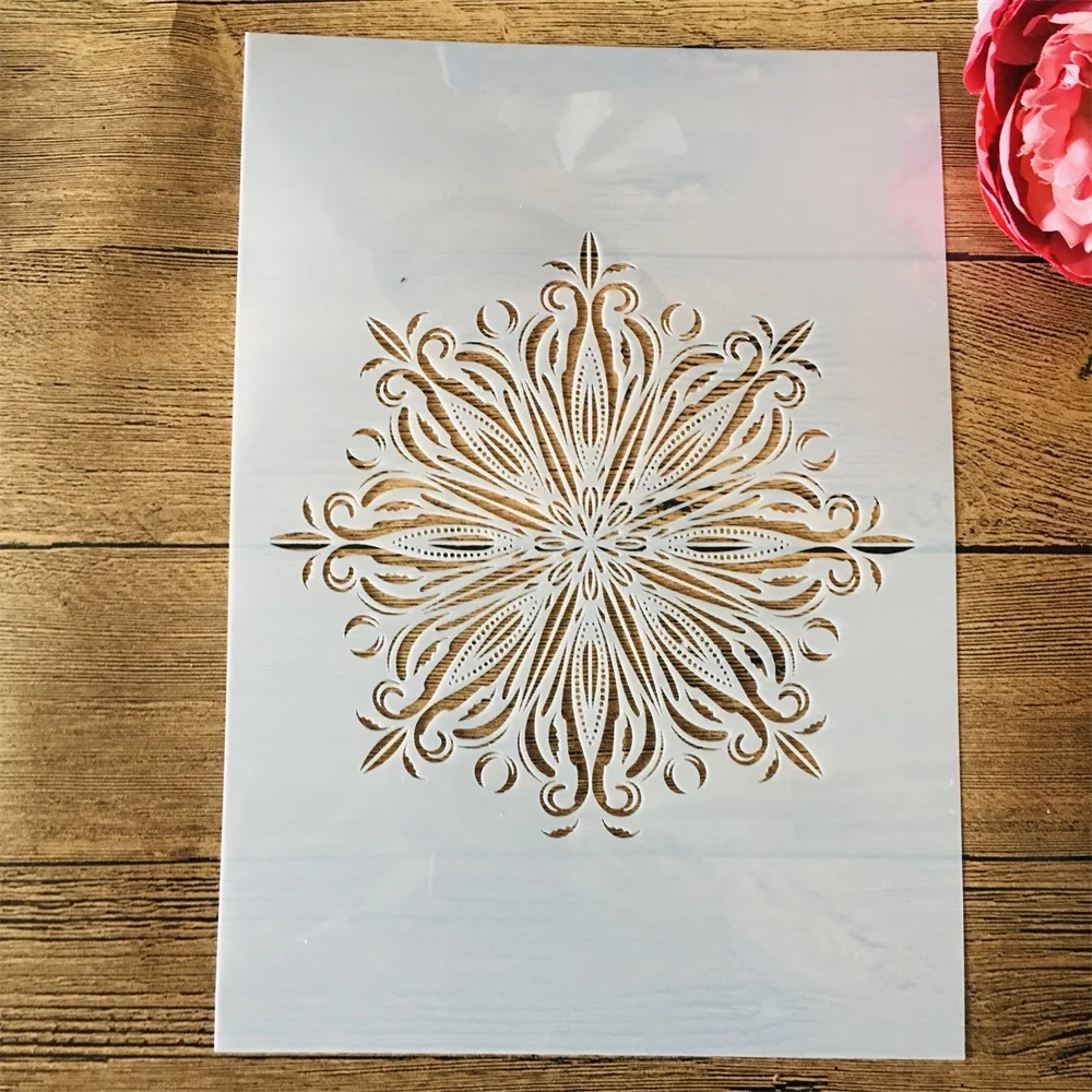 

A4 29cm Mandala Totem Geometry Star DIY Layering Stencils Wall Painting Scrapbook Coloring Embossing Album Decorative Template