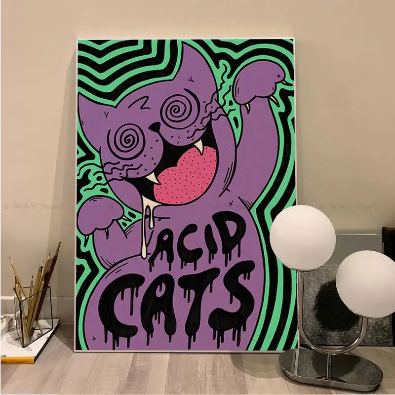 Красочная искусство Постер сделай сам винтажный Декор для комнаты бара кафе