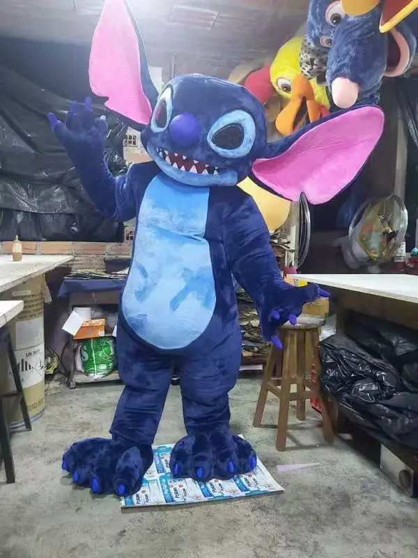 MINISO розово-голубого цвета мультяшный персонаж талисман костюм Диснея рекламный