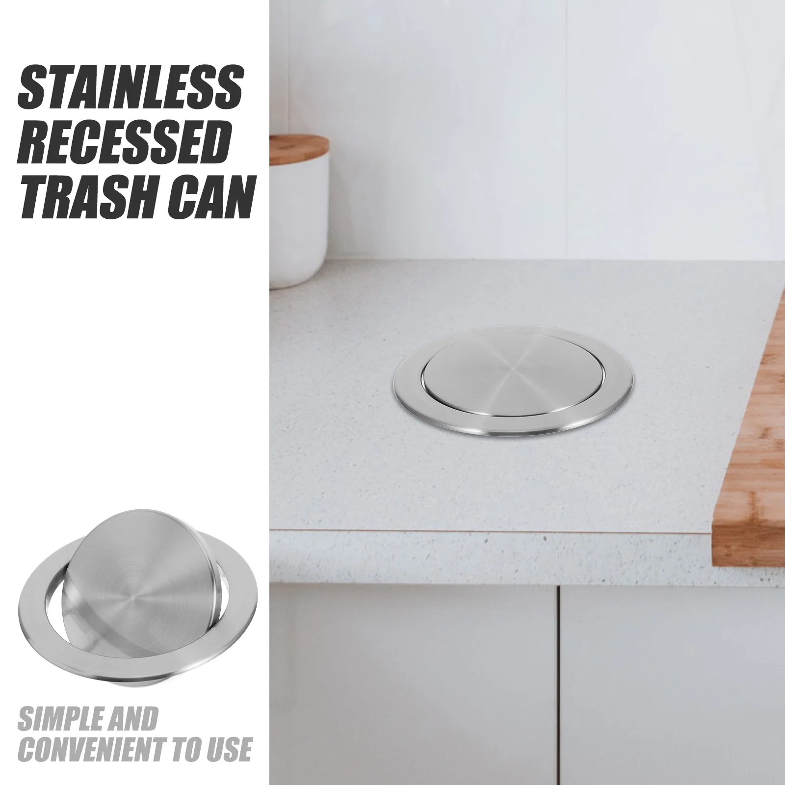 Крышка бака для мусора на столешнице крышка ванной комнаты встраиваемая