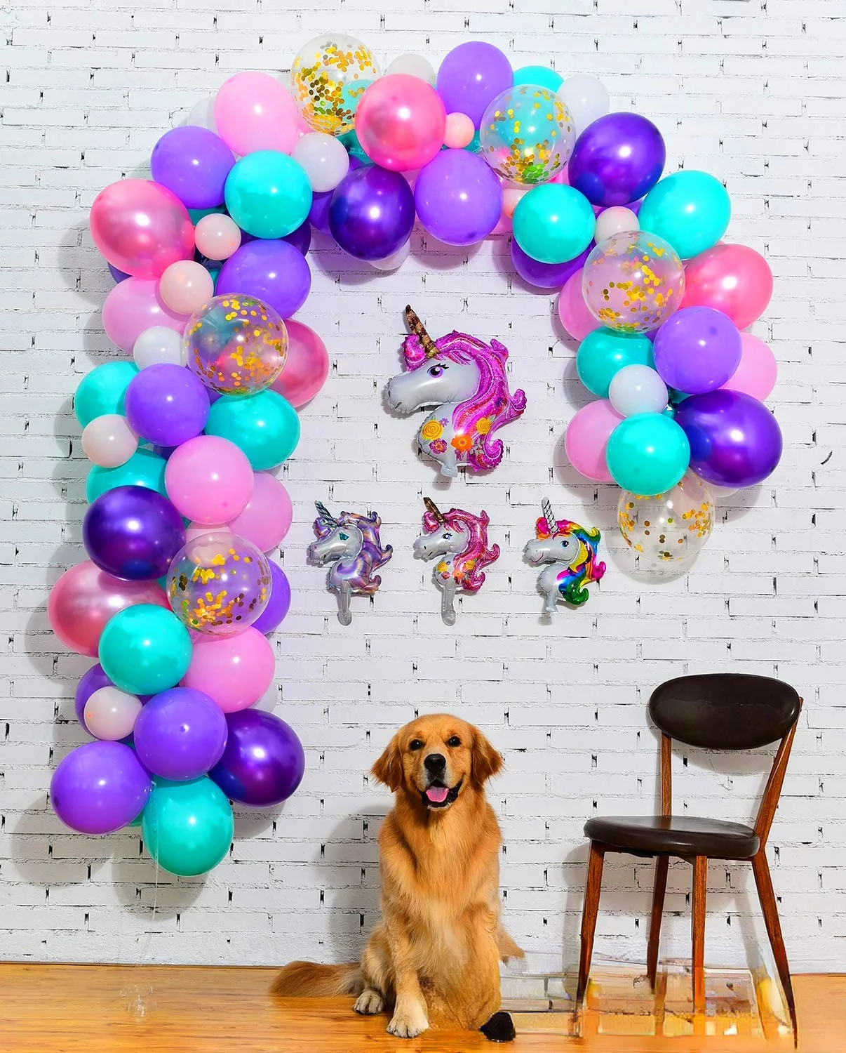 

CHEEREVEAL Mermaid Theme Balloon Garland Arch Kit Party Decoration Teal Balloon for Baby Shower Weeding Birthday Party Supplies