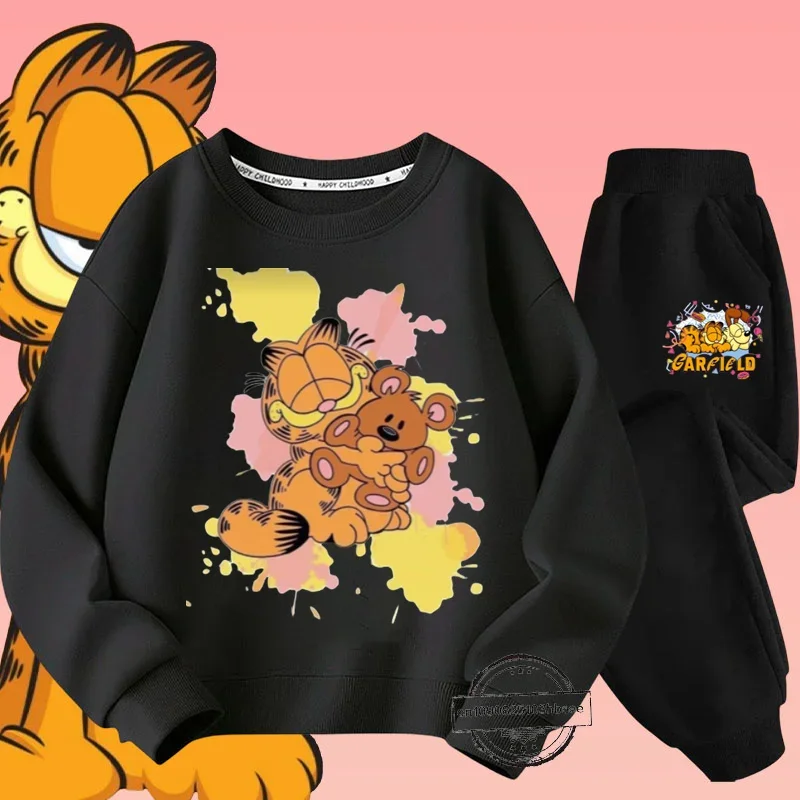 Детский Комплект Свитшотов Garfield С Круглым Вырезом И Длинными Рукавами