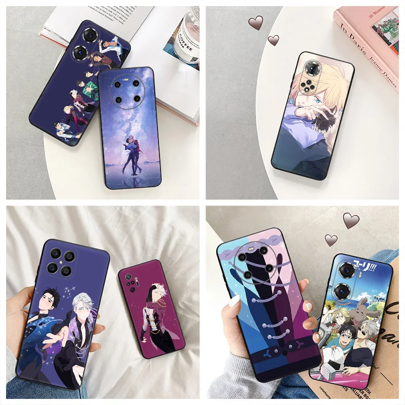 Матовый чехол для телефона Honor 90 Lite X8 X7 X6 X9A 70 50 20 20i Maigc 5 4 Pro 8X YURI на ледяном черном мягком чехле