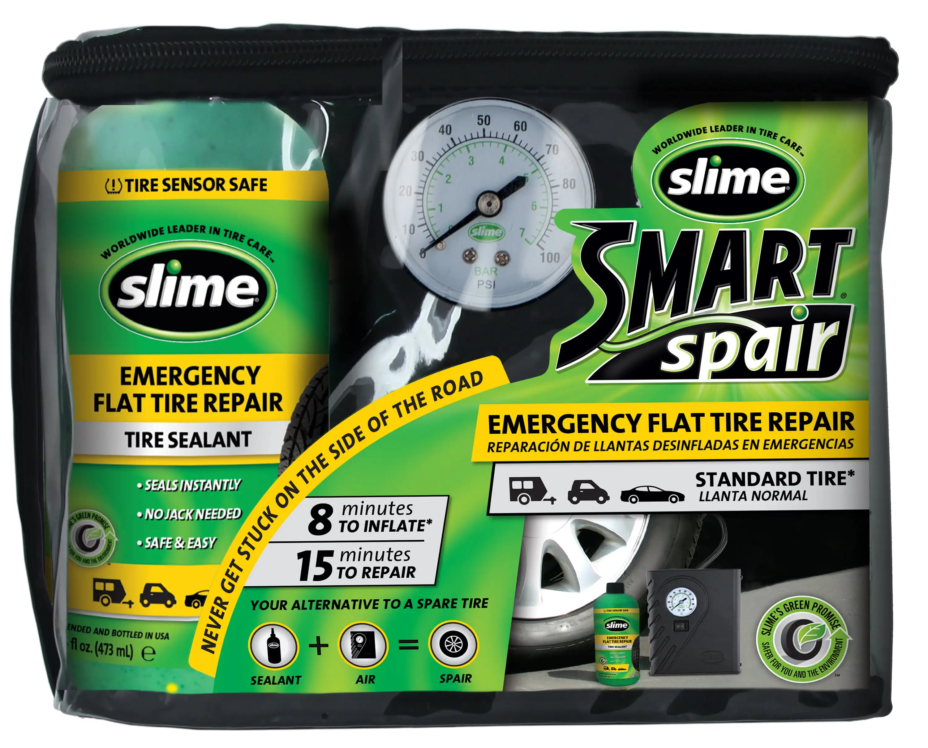 Smart Spair Tire Repair Kit With16 oz. Sealant - 50107