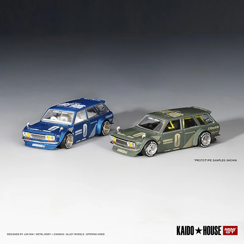 

Kaido House + MINIGT 1:64 Model Car Datsun KAIDO 510 Alloy Vehicle Display- LHD