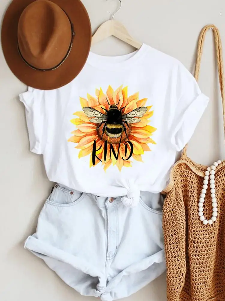 

Женская футболка с коротким рукавом и круглым вырезом, с принтом